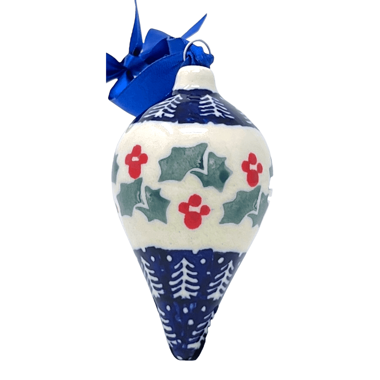 Ornament, Teardrop in "Holiday Cheer" by Manufaktura | K027T-NOS2