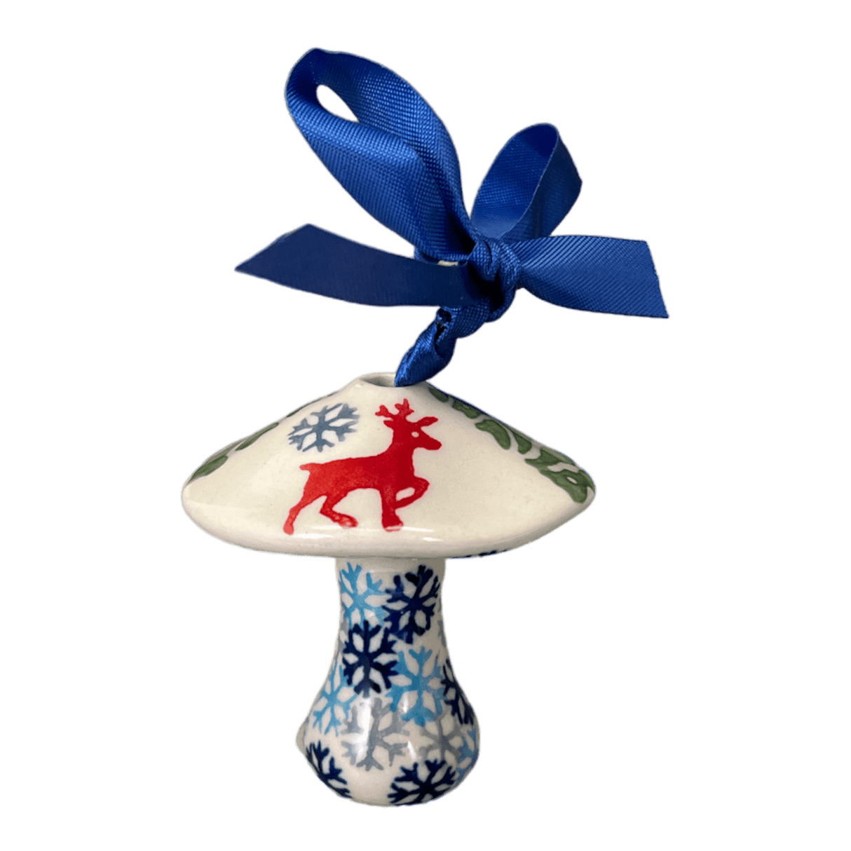 Ornament, Mushroom, 2.25" in "Reindeer Games" by Manufaktura | K029T-BL07