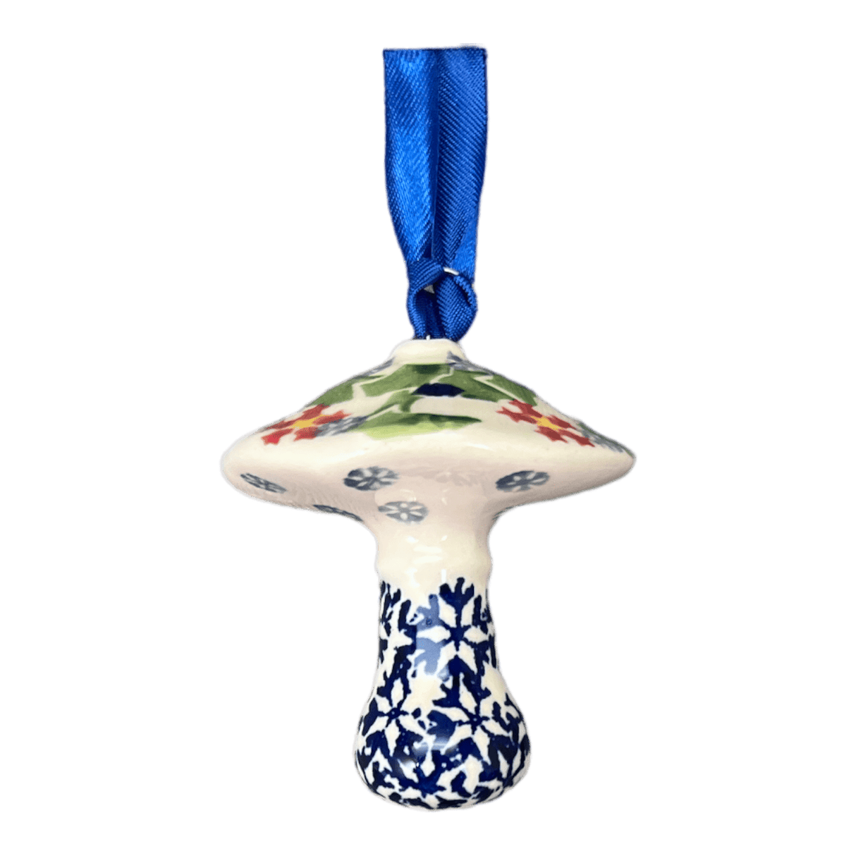 Ornament, Mushroom, 2.25" in "Holly In Bloom" by Manufaktura | K029T-IN13
