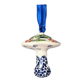 Ornament, Mushroom, 2.25" in "Holly In Bloom" by Manufaktura | K029T-IN13