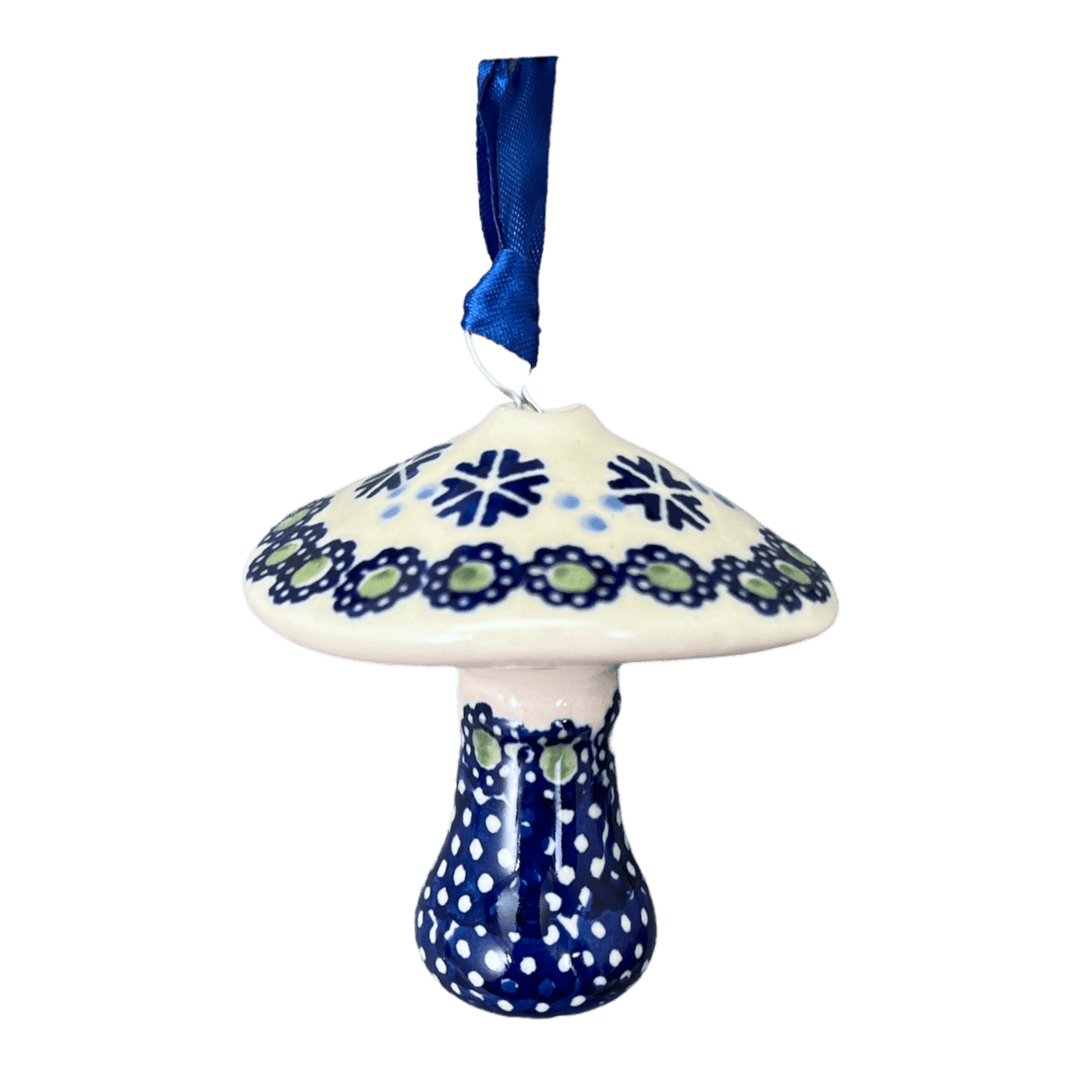 Ornament, Mushroom, 2.25" in "Snowy Pines" by Manufaktura | K029T-U22