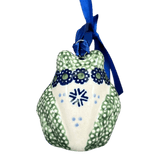 Ornament, Frog, 2" in "Snowy Pines" by Manufaktura | K046T-U22