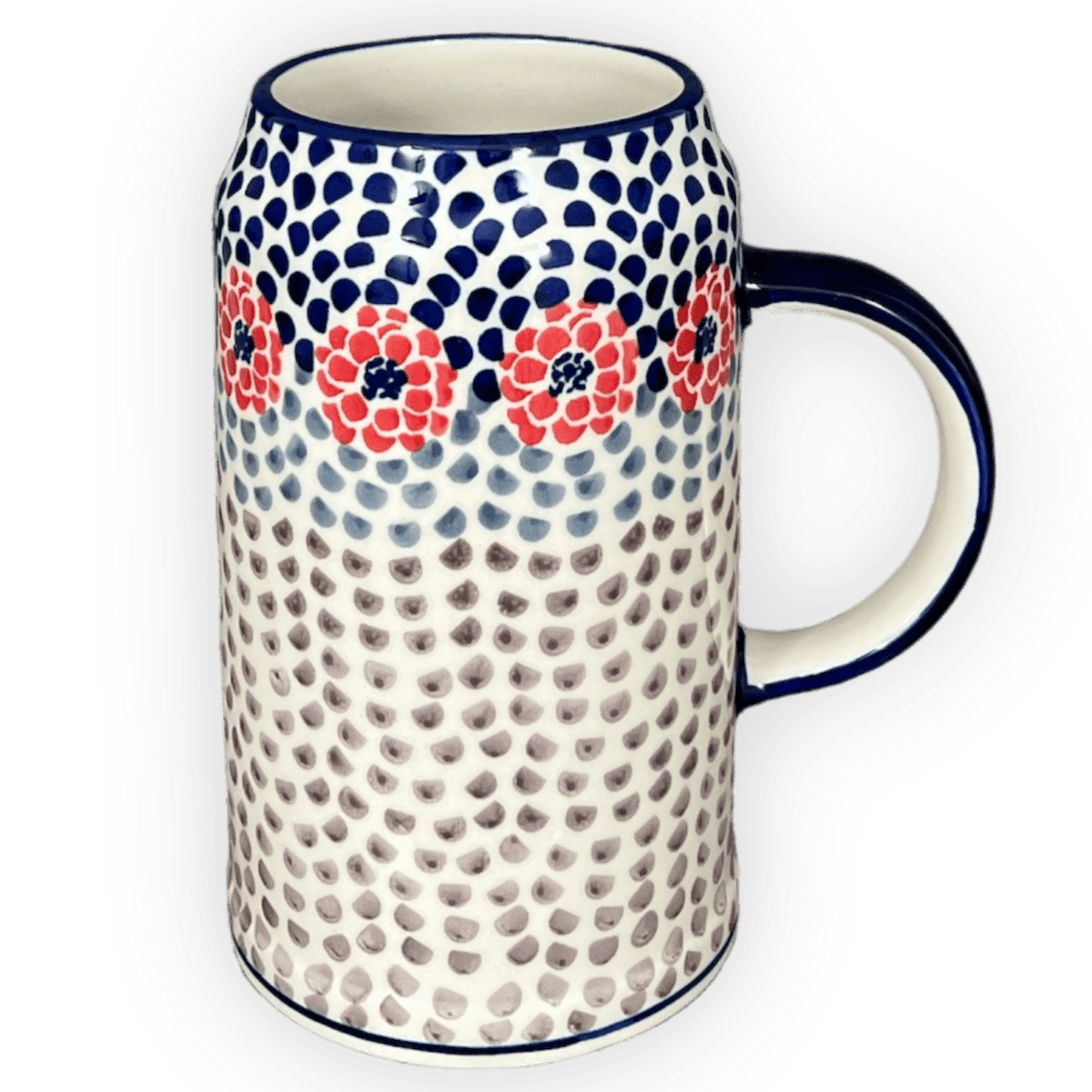 Drinking Glass, Tankard, 48 oz Large in "Falling Petals" by Manufaktura | K053U-AS72