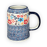 Tankard, 22 oz in "Festive Flowers" by Manufaktura | K054S-IZ16