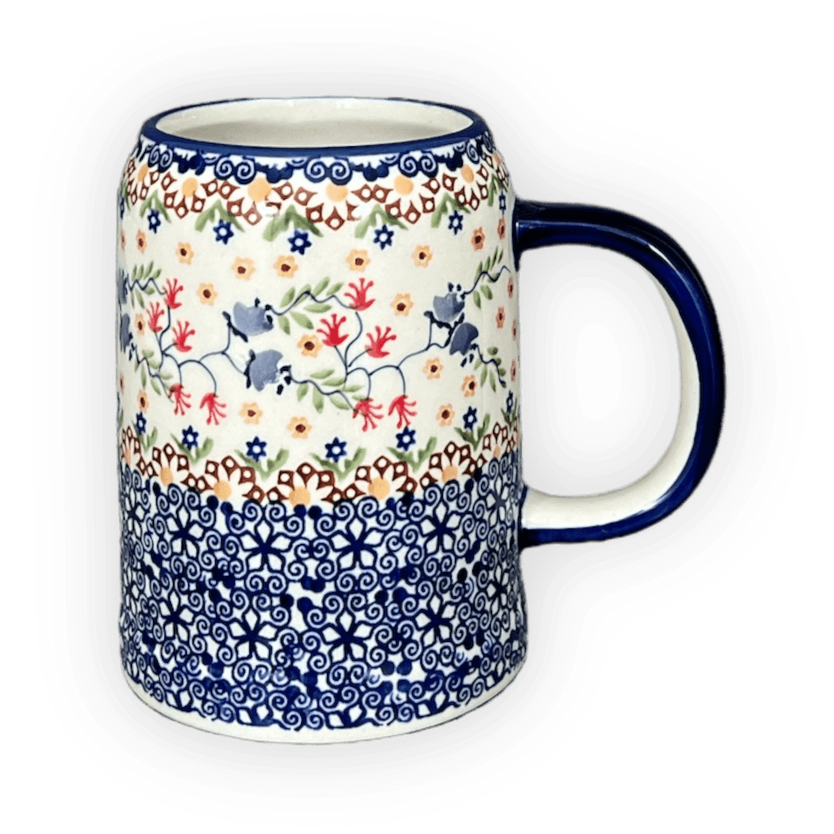 Tankard, 22 oz in "Wildflower Delight" by Manufaktura | K054S-P273