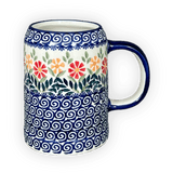 Drinking Glass, Tankard, 22 oz Small in "Flower Power" by Manufaktura | K054T-JS14