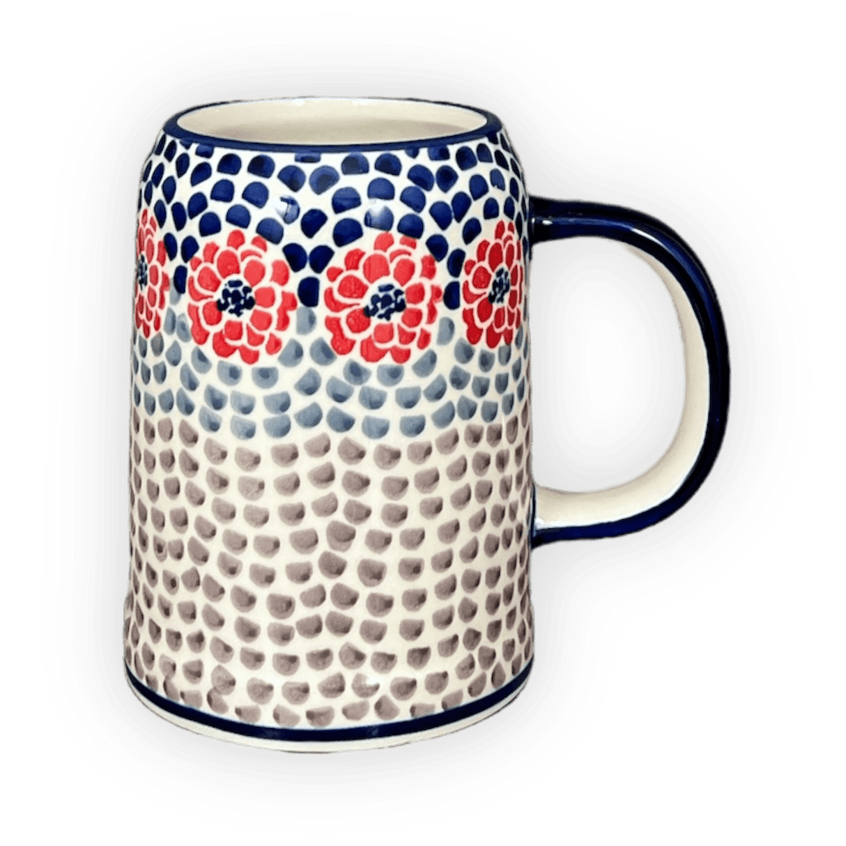 Tankard, 22 oz in "Falling Petals" by Manufaktura | K054U-AS72