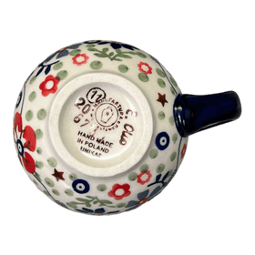 Polish Pottery Small Belly Mug (Full Bloom) | K067S-EO34 Additional Image at PolishPotteryOutlet.com