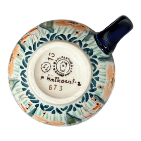 Polish Pottery Small Belly Mug (Sun Kissed Garden) | K067S-GM15 Additional Image at PolishPotteryOutlet.com