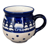 Mug, Belly Mug, Small, 7 oz in "Winter's Eve" by Manufaktura | K067S-IBZ