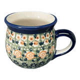 Mug, Belly Mug, Small, 7 oz in "Perennial Garden" by Manufaktura | K067S-LM