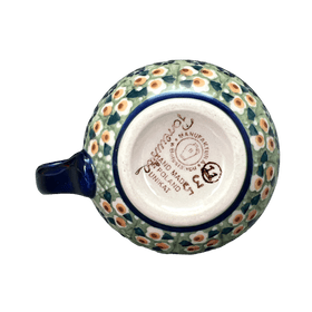 Polish Pottery Small Belly Mug (Perennial Garden) | K067S-LM Additional Image at PolishPotteryOutlet.com
