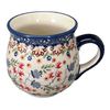 Polish Pottery Small Belly Mug (Wildflower Delight) | K067S-P273 at PolishPotteryOutlet.com