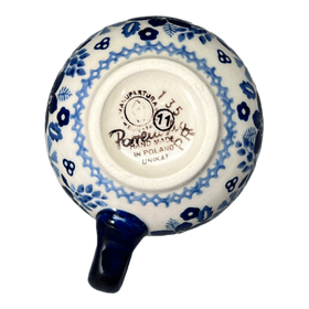 Polish Pottery Small Belly Mug (Duet in Blue) | K067S-SB01 Additional Image at PolishPotteryOutlet.com