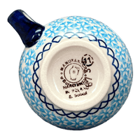A picture of a Polish Pottery Small Belly Mug (Peaceful Season) | K067T-JG24 as shown at PolishPotteryOutlet.com/products/small-belly-mug-peaceful-season-k067t-jg24