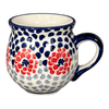 Polish Pottery Small Belly Mug (Falling Petals) | K067U-AS72 at PolishPotteryOutlet.com