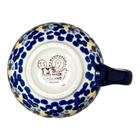 A picture of a Polish Pottery Small Belly Mug (Kaleidoscope) | K067U-ASR as shown at PolishPotteryOutlet.com/products/7-oz-belly-mug-kaleidoscope-k067u-asr
