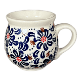 Mug, Belly Mug, Small, 7 oz in "Floral Fireworks" by Manufaktura | K067U-BSAS