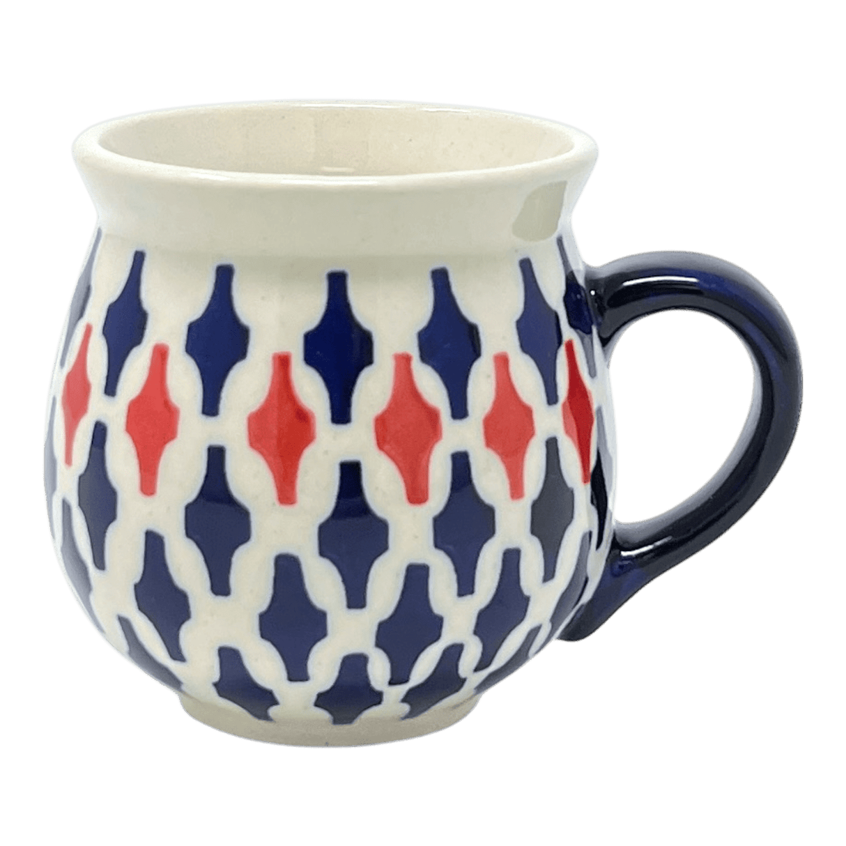 Mug, Belly Mug, Small, 7 oz in "Shock Waves" by Manufaktura | K067U-GZ42