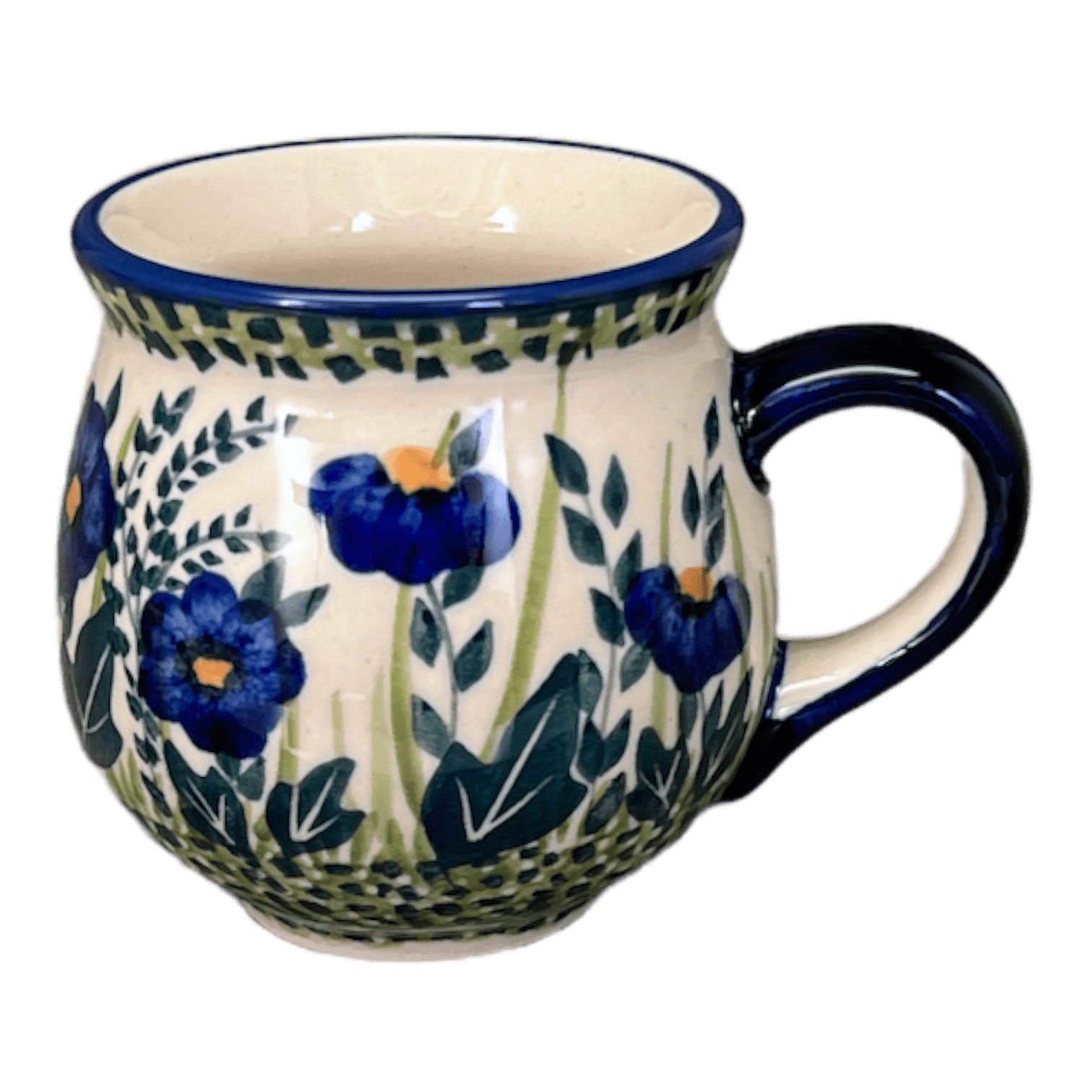 16oz Small Milk Jug - Shape 09 - Pattern 2642 – Polish Pottery