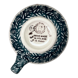 Mug, Belly Mug, Small, 7 oz in "Evergreen Bells" by Manufaktura | K067U-PZDG