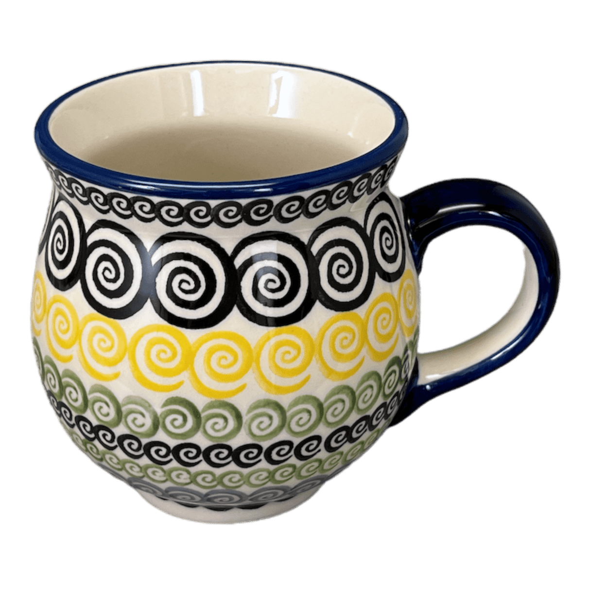 Mug, Belly Mug, 16 oz Large in "Hypnotic Night" by Manufaktura | K068M-CZZC