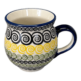 Mug, Belly Mug, 16 oz Large in "Hypnotic Night" by Manufaktura | K068M-CZZC