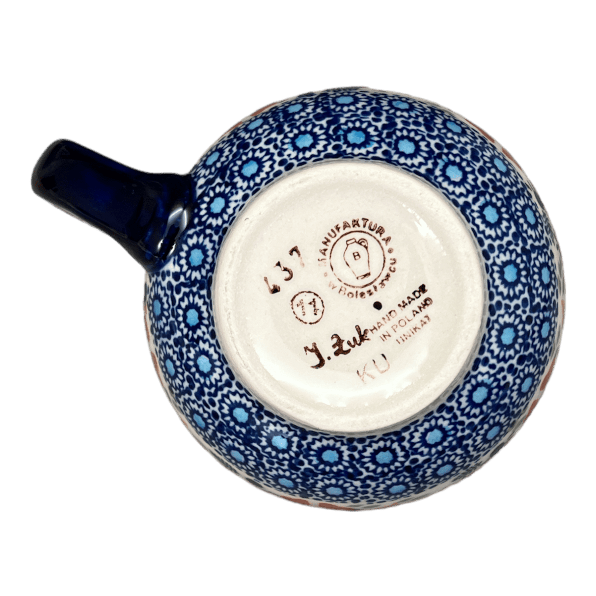 Mug, Belly Mug, 16 oz Large in "Festive Flowers" by Manufaktura | K068S-IZ16