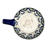 A picture of a Polish Pottery Mug, Belly Mug, 16oz Large in "" by Manufaktura | K068T-14 as shown at PolishPotteryOutlet.com/products/large-belly-mug-green-tea-garden-k068t-14