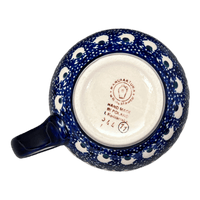 A picture of a Polish Pottery Large Belly Mug (Night Eyes) | K068T-57 as shown at PolishPotteryOutlet.com/products/large-belly-mug-night-eyes-k068t-57