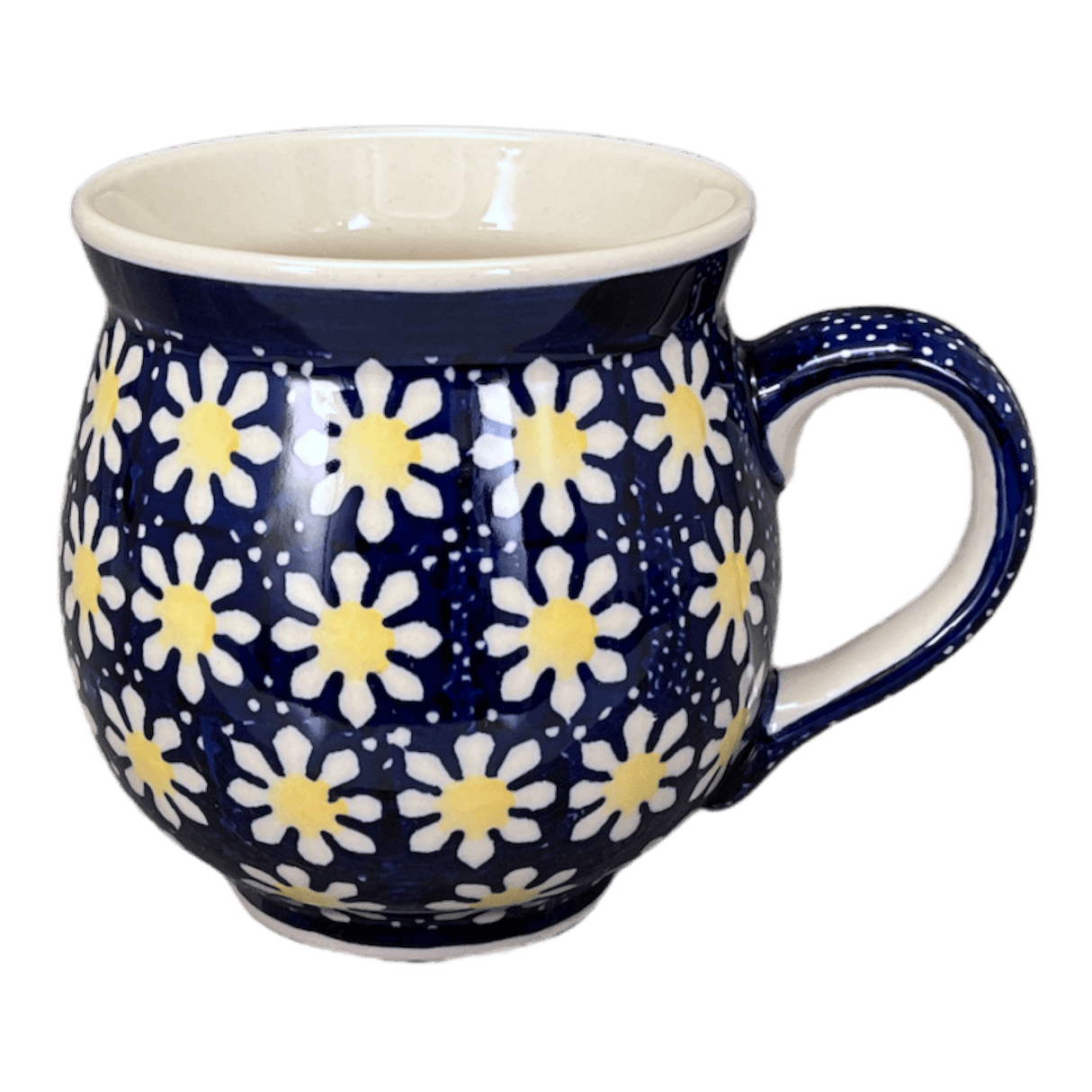 Mug, Belly Mug, 16oz Large in "Mornin' Daisy" by Manufaktura | K068T-AM