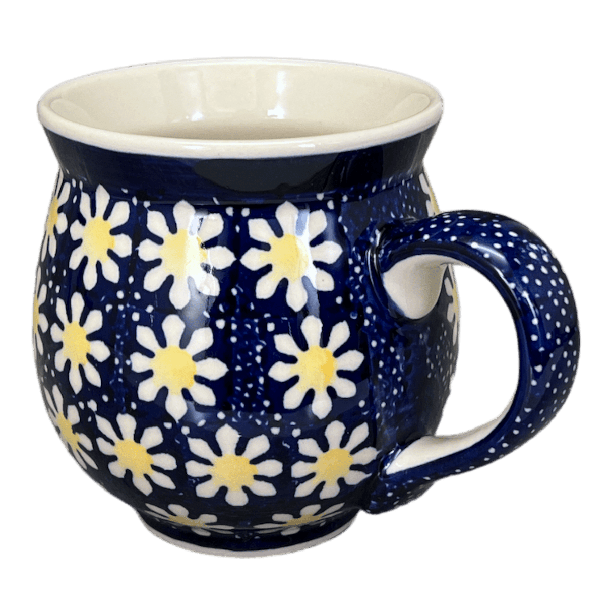 Mug, Belly Mug, 16oz Large in "Mornin' Daisy" by Manufaktura | K068T-AM