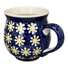 Polish Pottery Large Belly Mug (Mornin' Daisy) | K068T-AM Additional Image at PolishPotteryOutlet.com