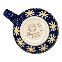 A picture of a Polish Pottery Large Belly Mug (Mornin' Daisy) | K068T-AM as shown at PolishPotteryOutlet.com/products/large-belly-mug-mornin-daisy-k068t-am