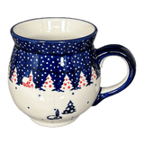 Mug, Belly Mug, 16 oz Large in "Christmas Chapel" by Manufaktura | K068T-CHDK