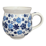 Mug, Belly Mug, 16 oz Large in "Snowstorm" by Manufaktura | K068T-PS36