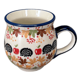 Mug, Belly Mug, 16 oz Large in "Hedgehog Harvest" by Manufaktura | K068U-AS71