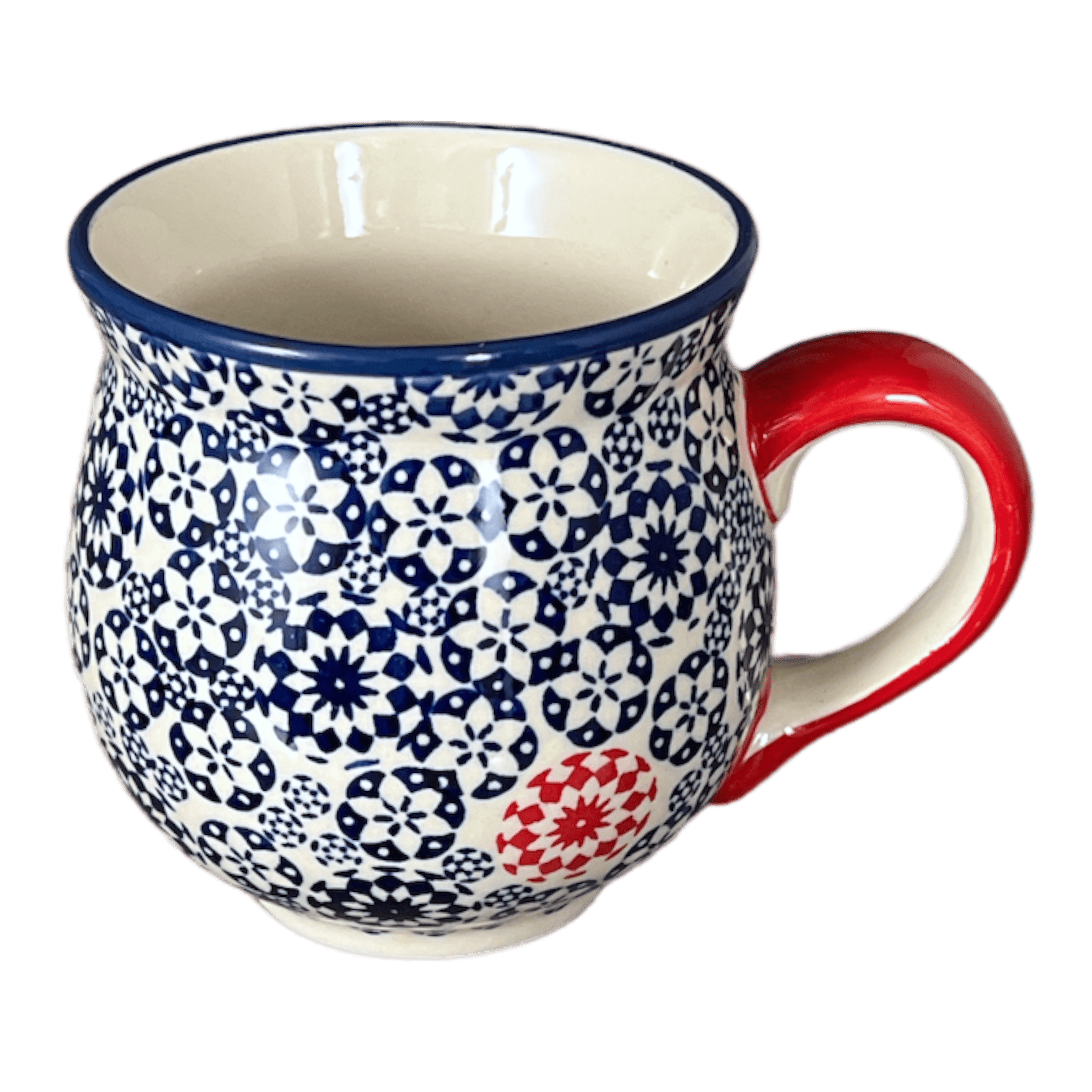 Large Coffee Mug Pottery Soup Mug Stoneware Coffee Mug, Teal Blue and White  Polka Dot, EXTRA LARGE Mug, Handmade Ceramic Cute Mug 