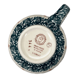 Mug, Belly Mug, 16 oz Large in "Evergreen Bells" by Manufaktura | K068U-PZDG
