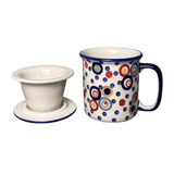 Mug, Tea Infuser Mug, 12 oz in "Bubble Machine" by Manufaktura | K073M-AS38