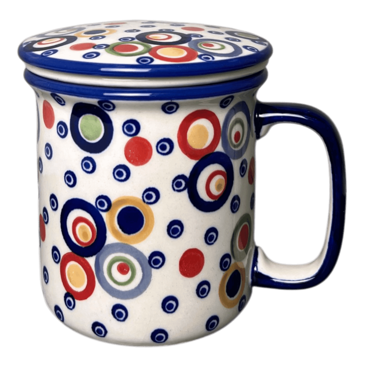 Mug, Tea Infuser Mug, 12 oz in "Bubble Machine" by Manufaktura | K073M-AS38