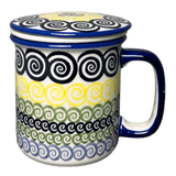 Mug, Tea Infuser Mug, 12 oz in "Hypnotic Night" by Manufaktura | K073M-CZZC