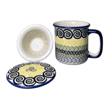 Mug, Tea Infuser Mug, 12 oz in "Hypnotic Night" by Manufaktura | K073M-CZZC