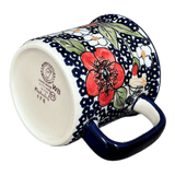 Mug, Tea Infuser Mug, 12 oz in "Poppies & Posies" by Manufaktura | K073S-IM02