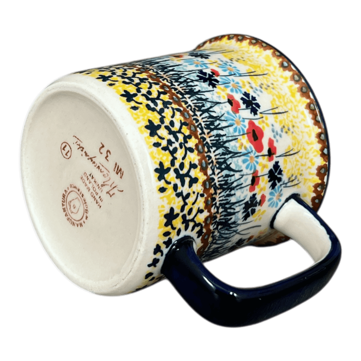 Mug, Tea Infuser Mug, 12 oz in "Sunlit Wildflowers" by Manufaktura | K073S-WK77