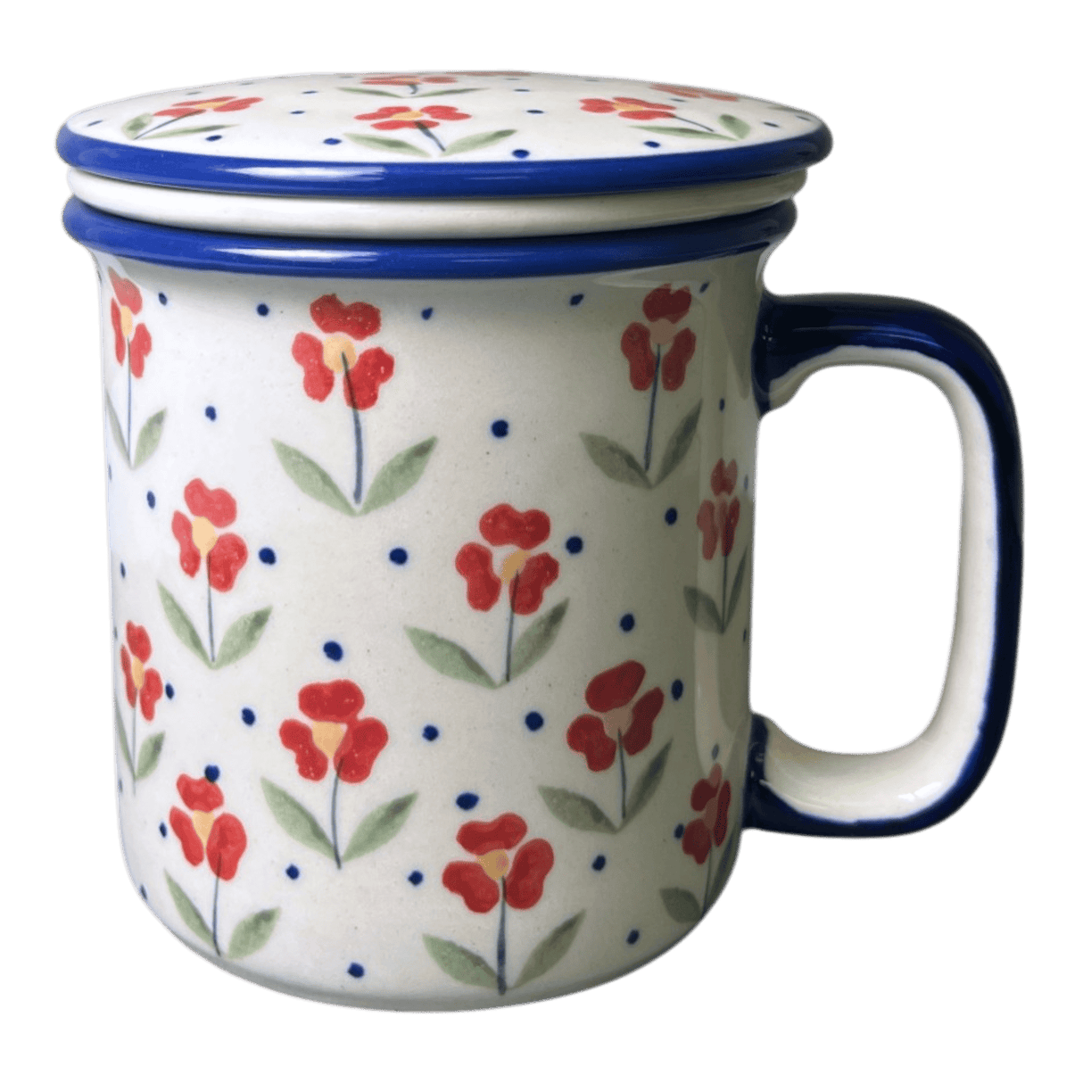 Mug, Tea Infuser Mug, 12 oz in "Simply Beautiful" by Manufaktura | K073T-AC61