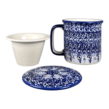 Mug, Tea Infuser Mug, 12 oz in "Twilight Berries" by Manufaktura | K073U-GP14