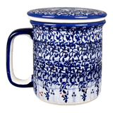 Mug, Tea Infuser Mug, 12 oz in "Twilight Berries" by Manufaktura | K073U-GP14