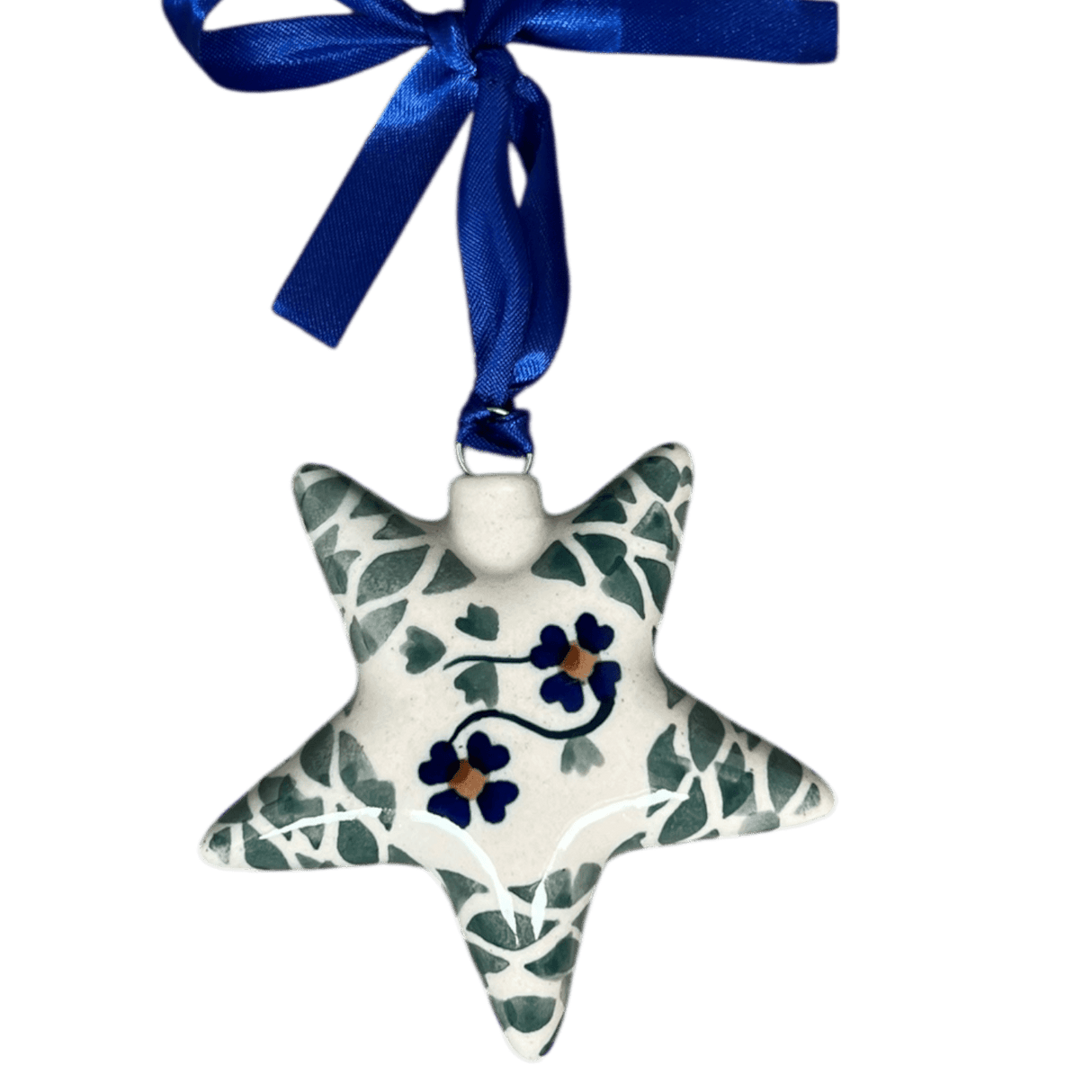 Ornament, Star, 3" in "Woven Pansies" by Manufaktura | K076T-RV