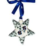 Ornament, Star, 3" in "Woven Pansies" by Manufaktura | K076T-RV